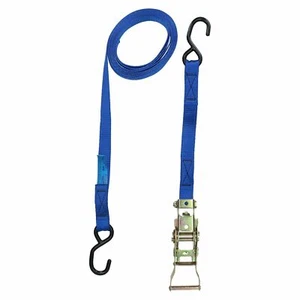 Remolque de trinquete azul 4 m gancho correa de carga 325 kg amarre SM003 - Imagen 1 de 4