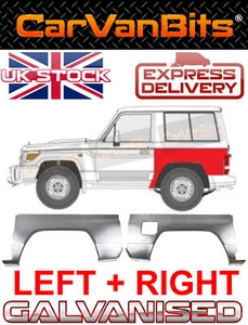 FÜR TOYOTA LAND CRUISER J60 J70 84-93 RADLAUF SCHWELLER REPARATURBLECH PAAR HINTEN - Bild 1 von 9