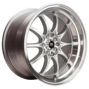(1) 17x9 +20 MST MT11 5x100,5x114.3 Silver w/Machined Lip Wheel - Picture 1 of 2