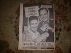 Ted Williams & Art Flynn 1946 Chesterfield Cigarettes Advertisement