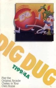 Dig Dug (Arcade, 1982) ON 5.25 FLOPPY DISK TI-99/4A & MANUAL COPY BY ATARISOFT - Picture 1 of 1
