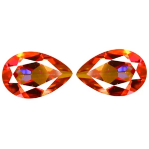 3.12 ct (2pcs) MATCHING PAIR Pear Shape (9 x 6 mm) Azotic Ecstacy Topaz - Picture 1 of 1