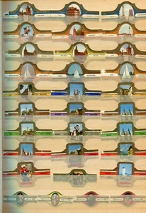 LOT OF 31 VINTAGE CIGAR BANDS - TARZAN / CITIES AND TOWNS (0049-15) - Picture 1 of 1