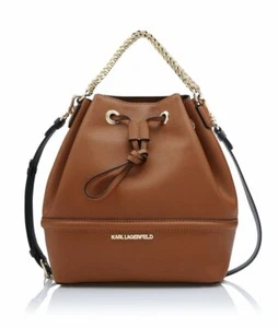 Borsa a mano Karl Lagerfeld in pelle saffiano secchiello borsa a tracolla tote nuova senza etichette  - Foto 1 di 4