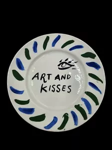 4 NEW Anthropologie Hotel Magique Art And Kisses Side Dessert/Salad Plates - Picture 1 of 3