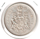 Canadian  Silver 50 cent half dollar, QEII , 1965