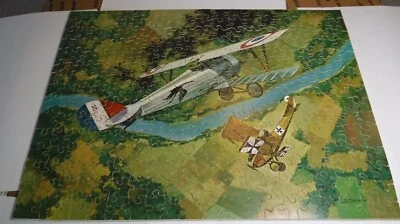 3M Wood Handcrafted Puzzle - Nieuport 27 WWI Airplanes Dogfight -Complete Exc. - Image 1 of 4