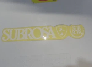 SUBROSA BMX STICKER - Picture 1 of 2