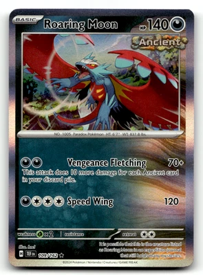 Roaring Moon 109/162 Holo Rare SV05: Temporal Forces LP - Image 1 of 2