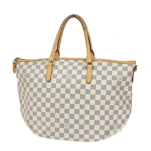 LOUIS VUITTON Riviera MM Hand Bag Damier Azur Leather White N48252 73YH651 - Picture 1 of 18