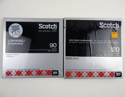 NUEVO Cinta Magnética Sellada Scotch 212 y 213 7" Carrete a Carrete 90 y 120 Minutos Foto 1 de 4