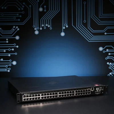 Switch Dell N2048P 48 porte Managed Stack PoE+ incl. angolo di installazione // 48 x GbE - Immagine 1 di 4