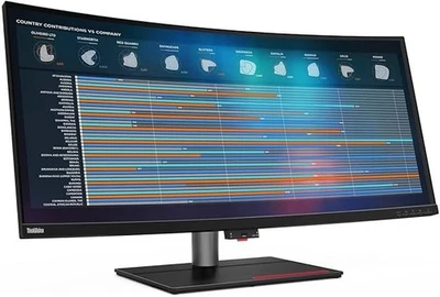 Lenovo ThinkVision P40W-20 39,7" 5120 x 2160 Ultra-Wide Curved Monitor - Bild 1 von 3