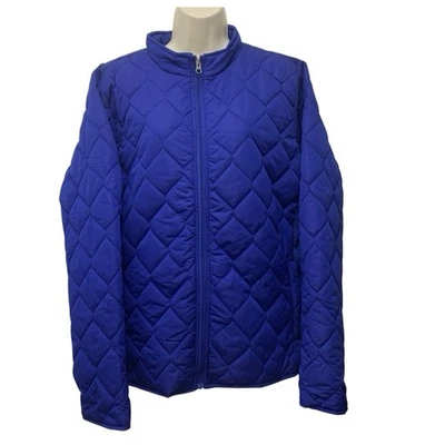 Chaqueta para mujer Kim Roger’s talla XL acolchada azul cobalto cremallera nueva con etiquetas Foto 1 de 4