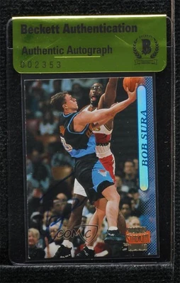 Auténtico automático BAS 1996-97 Topps Stadium Club Bob Sura #23 Foto 1 de 2