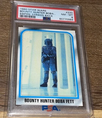 1980 Star Wars Empire Strikes Back ESB Bounty Hunter Boba Fett PSA 8 NM-MINT!!! - Image 1 of 2