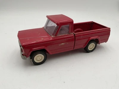 Tonka - Jeep Pickup Truck Red - Pressed Steel - 9" Long - Image 1 of 4