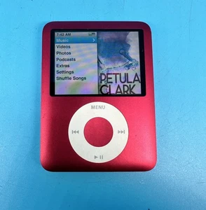 Apple iPod Nano A1236 3rd Generation 8GB MP3 Player Red - Tested - Picture 1 of 10