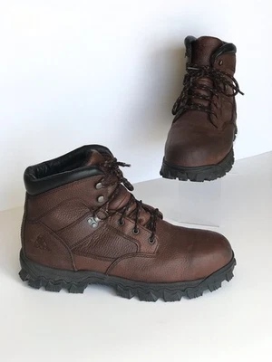 Botas de Trabajo Rocky Alpha Force Puntera de Acero Impermeables Cuero Marrón Talla 12 Anchas Foto 1 de 4