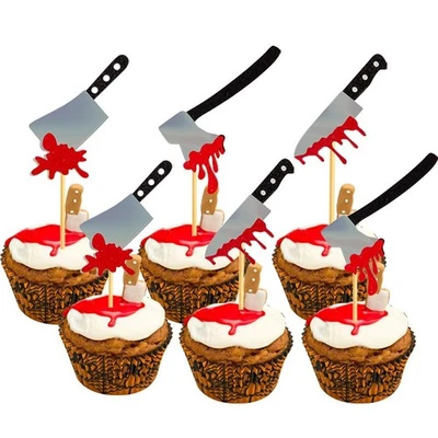 Adornos para cupcakes de Halloween Palillos para cupcakes Artículos para fiestas - Image 1 of 4
