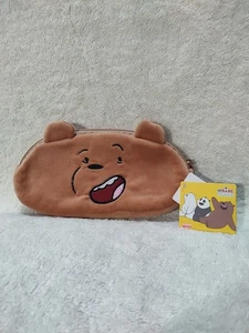 miniso life we bear bears grizz pencil case pouch bag cartoon network NEW NWT 8" - Picture 1 of 4