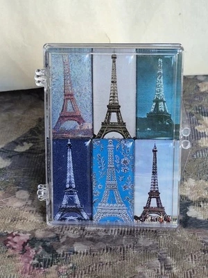 Lucy Lu Designs Mighty Magnets  Eiffel Tower Collection Set of 6 In Clear Case - Image 1 of 4
