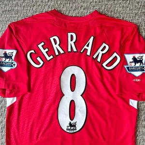 Liverpool Gerrard 8 Jersey 04/05 Home Reebok With PL Patch Size M F/S From JP - Picture 1 of 10