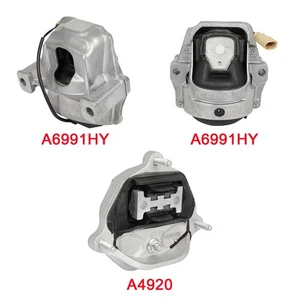 3PC Motor&Trans Mounts Set for Audi A4 Quattro 2.0L 09-10 A6991HY A6991HY A4920 - Picture 1 of 5
