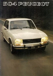 Peugeot 504 Saloon 1976-77 UK Market Sales Brochure L GL Ti Diesel - Picture 1 of 2