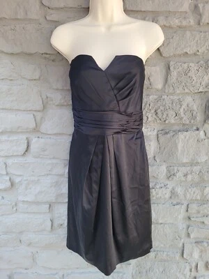 Vestido de cóctel negro corto sin tirantes White House Black Market talla 8 Foto 1 de 4