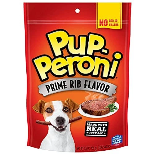 Pup-Peroni Dog Treats Prime Rib Flavor 22.5 1.41 Pound (Pack of 1) Brown