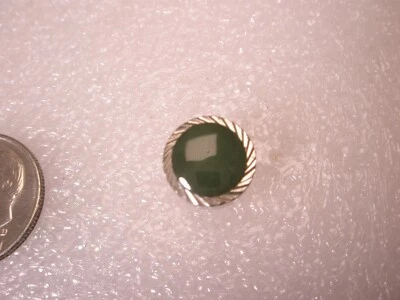 Pin de solapa de corbata vintage de calidad de piedra de jade verde genuina x57 Foto 1 de 4