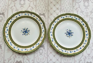 Royale Limoges Marie Antoinette 22cm Dessert Plate Set of 2 Porcelain Flower - Picture 1 of 6