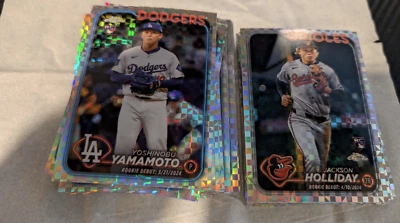 2024 Topps Chrome Update Baseball X-Fractor Cards Only - Complete your set - Image 1 of 2