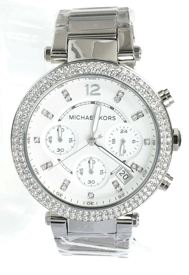 Michael Kors MK5353 Womens Silver Stainless Steel Analog Dial Wrist Watch JNA401