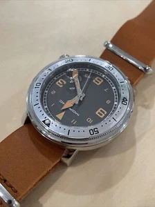 Morphic Stainless Steel Watch with Brown Leather Strap - Picture 1 of 8