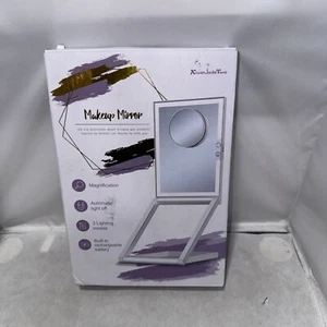 Travel Makeup Mirror with lights 3 Colors Lighting USB Rechargeable LED mirro... - Picture 1 of 6