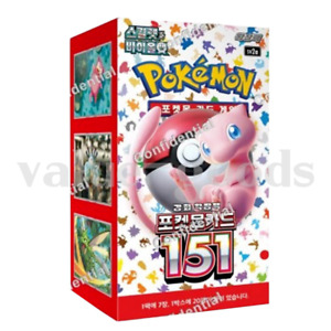 Pokemon Card Scarlet&Violet 151 Booster Box sv2a New Sealed Korean ver Authentic
