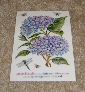 PSX Designs Sticker Sheet ~ Blue Hydrangeas Flowers - Picture 1 of 2