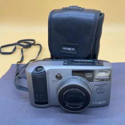 Minolta Freedom Zoom 140 EX Film 35mm Camera Untested Read Description! - Image 1 of 4