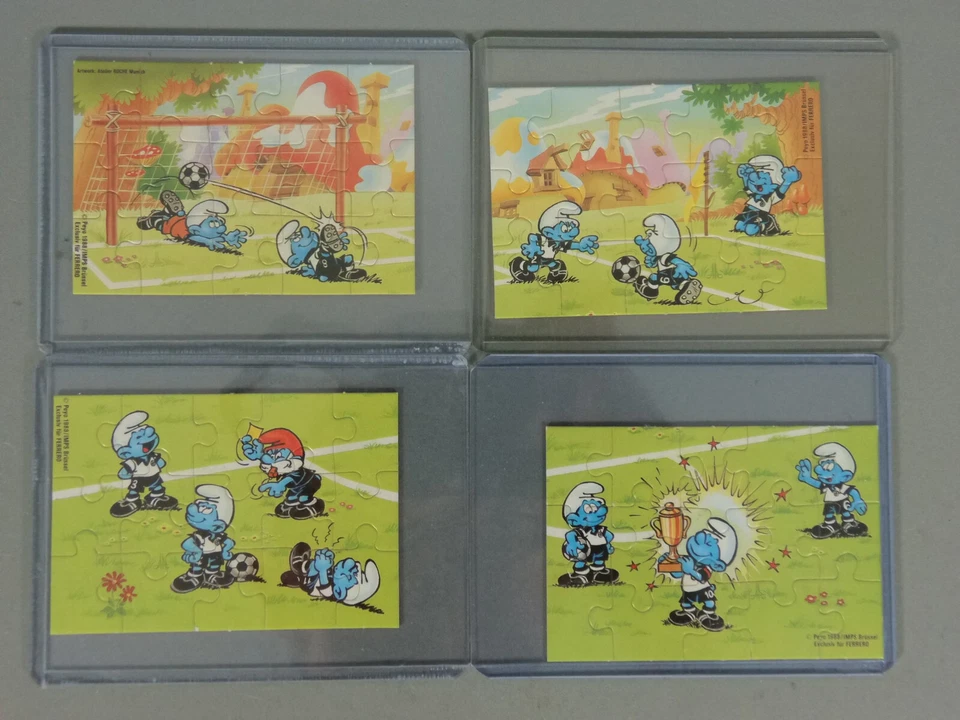 PUZZLE: Fußballschlümpfe - Superpuzzle (o. BPZ) (100% original) - Bild 1 von 1