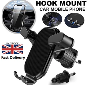 Universal Hook Car Mobile Holder Mount Air Vent Phone Clip Cradle Universal - Picture 1 of 8