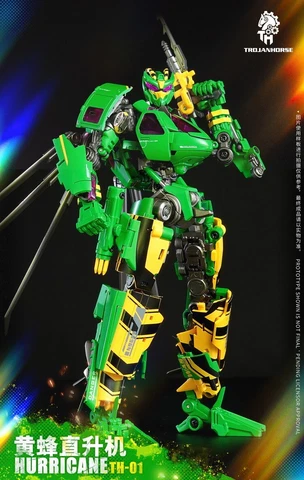 New Trojan Horse TH-01 Hurricane Waspinator Transformable Figure Toy in stock Cover
