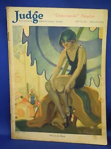 Vintage 1922 Judge Magazine Pin Up Cover 100% In the Shade Robert Paterson - Picture 1 of 7