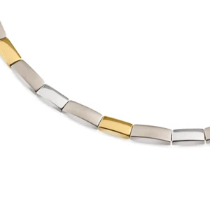 Boccia Titanium Kette Damen Collier 08043-02 Titan Halskette teil- goldplattiert - Picture 1 of 3