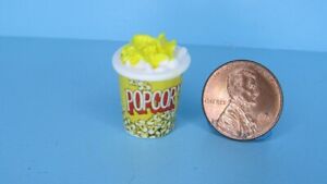 Dollhouse Miniature Replica Bucket of Buttered Movie Popcorn 