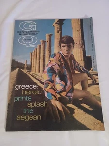 Vtg 1968 GENTLEMEN'S QUARTERLY GQ Magazine Summer Greece Heroic Prints Splash - Imagen 1 de 7