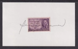 Serge Schmemann, NY Times Editor & Pulitzer Winner signed Joseph Pulitzer stamp - Picture 1 of 1