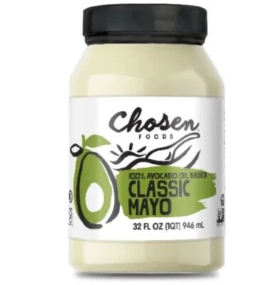 Chosen Foods Avocado Oil Mayo 32oz 100% Pure NO SEED OILS Whole Food Avocado Oil - Image 1 of 4