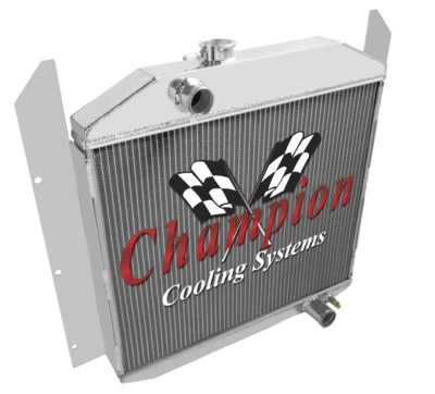 Radiador Champion de aluminio de 3 filas para camioneta Studebaker 1949 1950 1951 1952 Foto 1 de 4